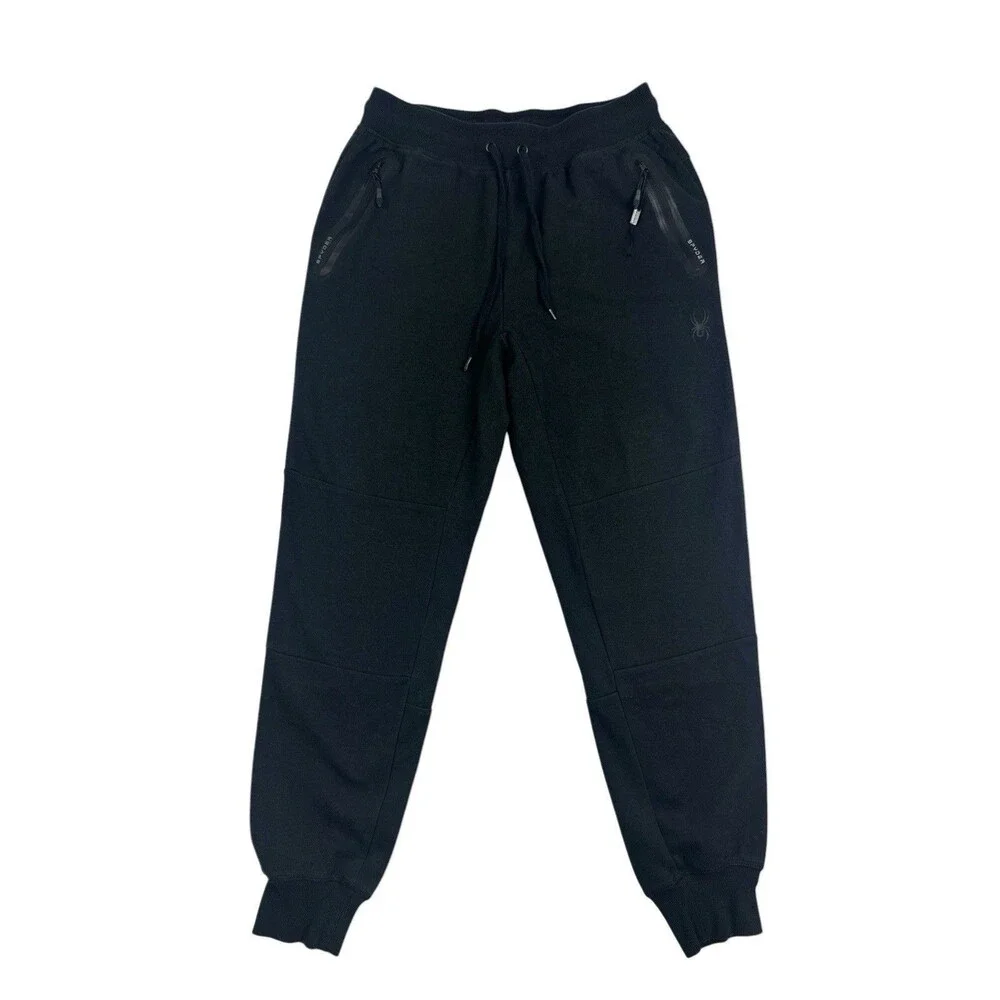 Spyder Men’s Joggers Medium Grey Black Athletic Sweatpants Performance Athletic